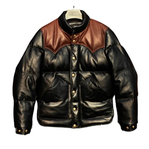 Puffer Style Leather Quilted Jacket For Men Front 1024x1024 937x937
