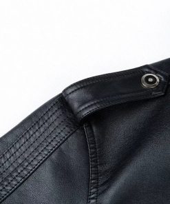Cafe Racer Retro Men's Real Leather Jacket Motorcycle Biker Black Sheepskin Soft3