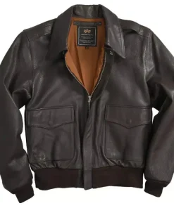 Men's Air Force Leather Flight Bomber Jacket