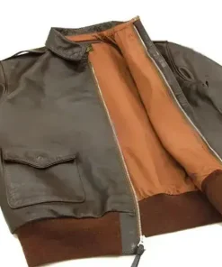 Men's Air Force Leather Flight Bomber Jacket1