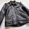 Men’s Black Cowhide Leather Luxury Vintage Trucker Motorcycle Biker Jacket3 Copy