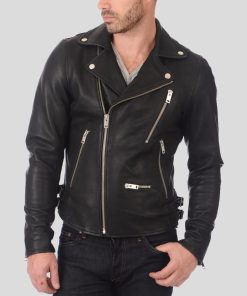 Lambskin Leather Biker