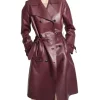 burgundy leather trench coat scaled 1