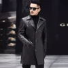 Leather Overcoat