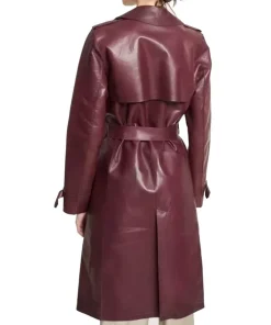 womens burgundy leather coat scaled 1